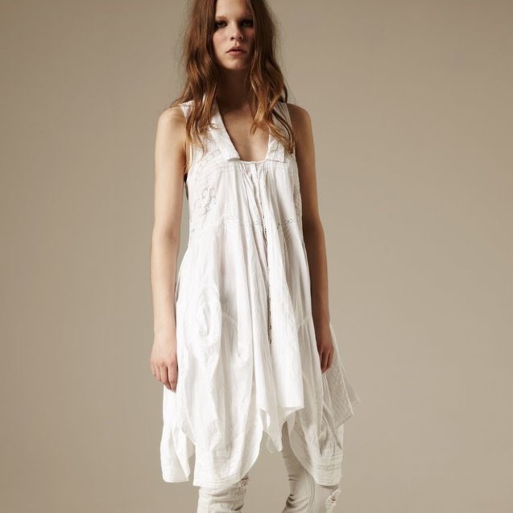Vintage Allsaints Boho Lace Handkerchief Dress